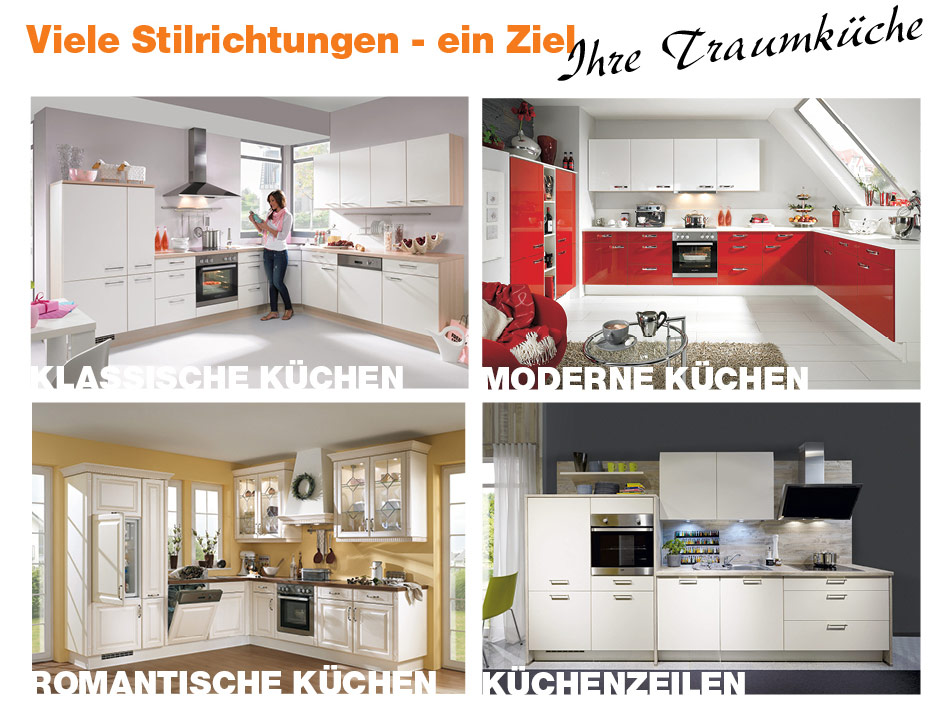 Sconto-Küchen - Viele Stilrichtungen, ein Ziel - Ihre Traumküche.