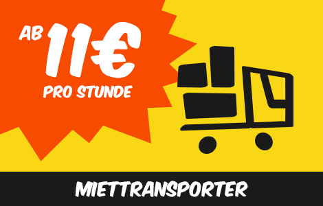 Transporter für 11€ pro Stunde mieten!