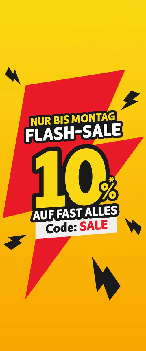 Nur bis Montag Flash-Sale, 10% auf fast alles* mit dem Code: SALE