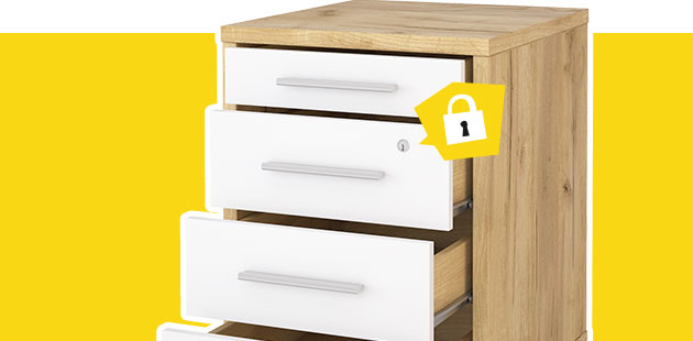 Peene abschließbarer Rollcontainer
