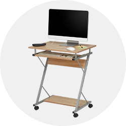 Computertisch aus Holz