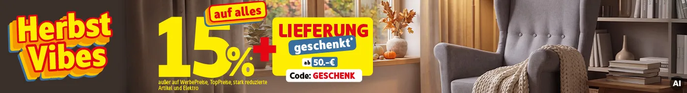 Gratis Versand* ab einem Einkauf von 50€ mit dem Code: Geschenk. KI-generiertes Bild