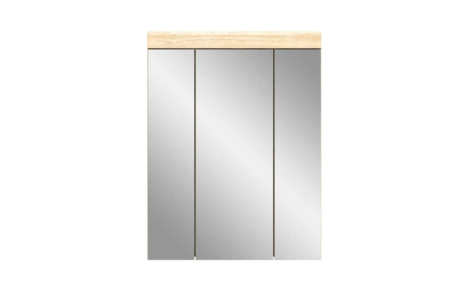 Badezimmerspiegelschrank SCHLOONSEE, Breite 60cm, 3 Spiegeltüren, 9 Fächer, 6 Einlegeböden in verschiedenen Farben erhältlich, Badmöbel, Spiegel, Badschrank, Bad Schloonsee