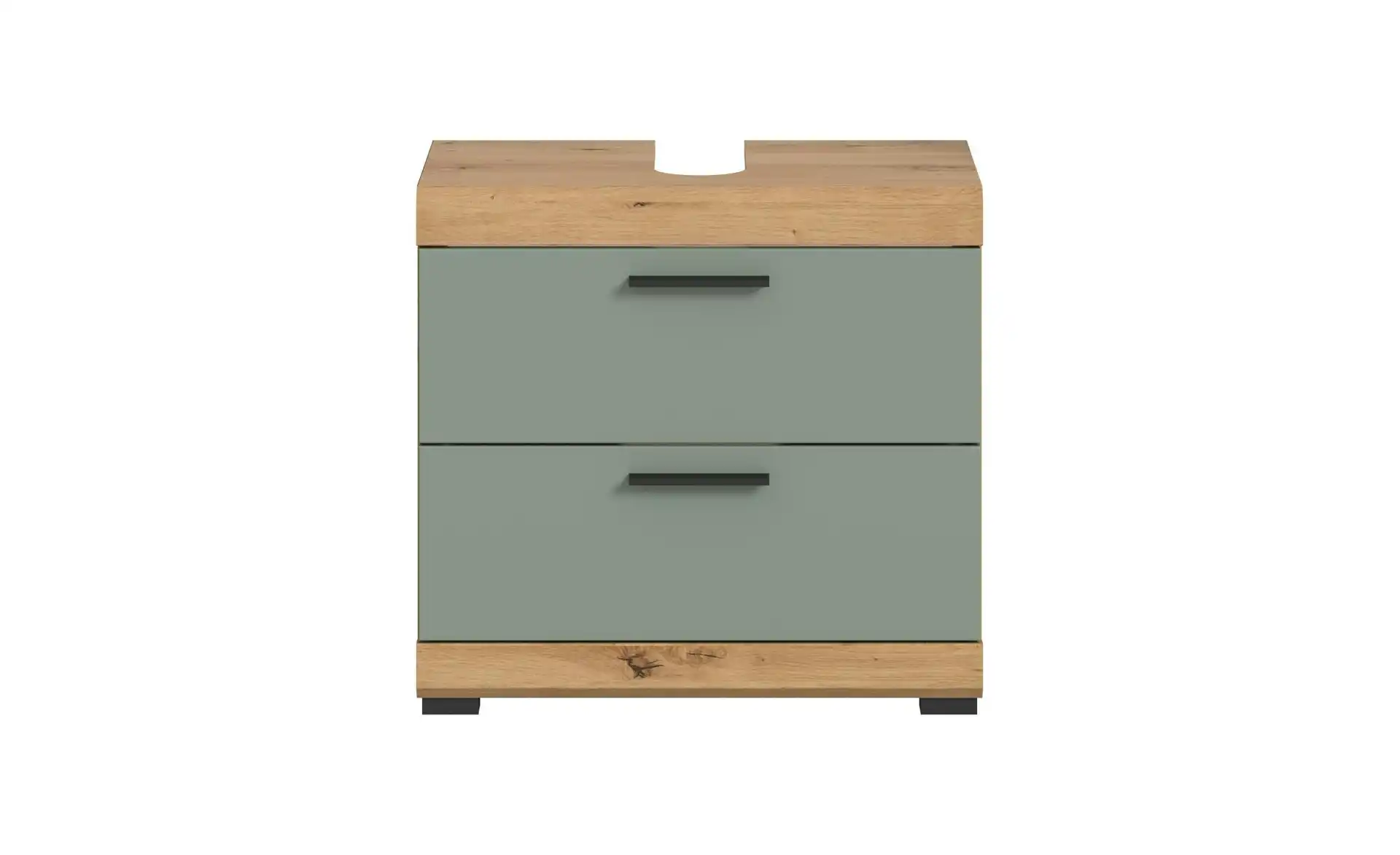 Waschbeckenunterschrank SCHLOONSEE, Breite 60cm, 2 Schubkästen, mit Siphonausschnitt, MDF-Front in verschiedenen Farben erhältlich, Badmöbel, Badschrank, Kommode, Bad Schloonsee