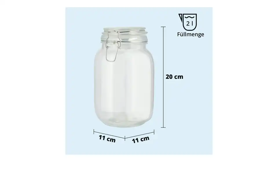 KHG Aufbewahrungsglas, Bild mit Text