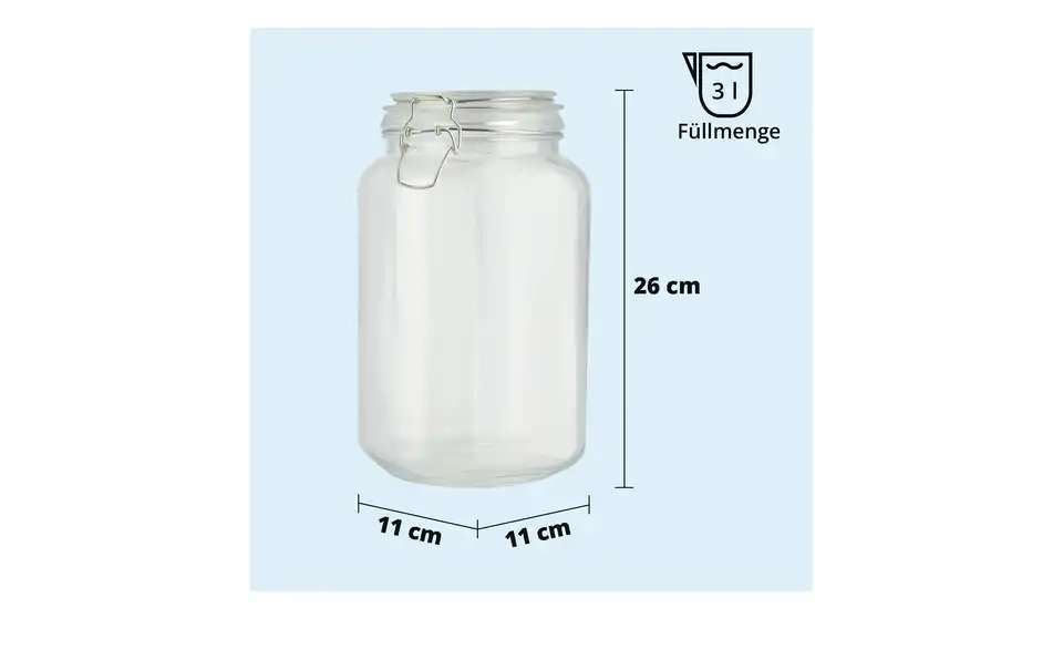 KHG Aufbewahrungsglas, Bild mit Text