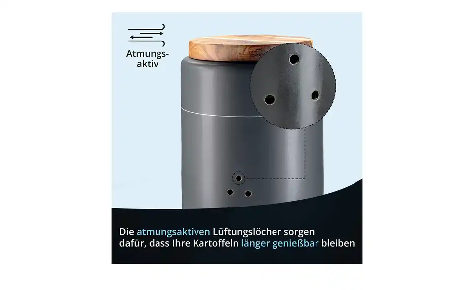 KHG Aufbewahrungsdose Kartoffeln, Bild mit Text