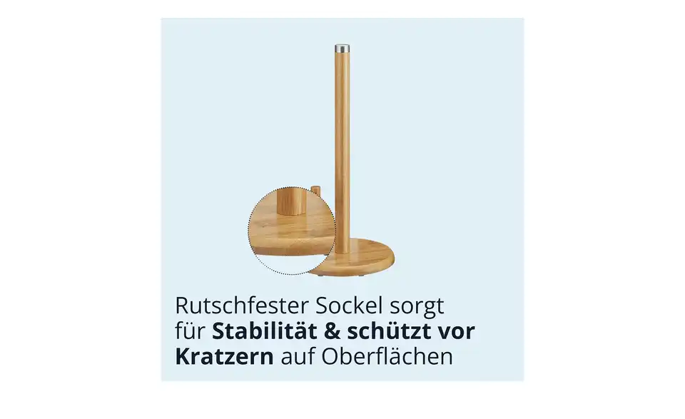 KHG Küchenrollenhalter, Bild mit Text