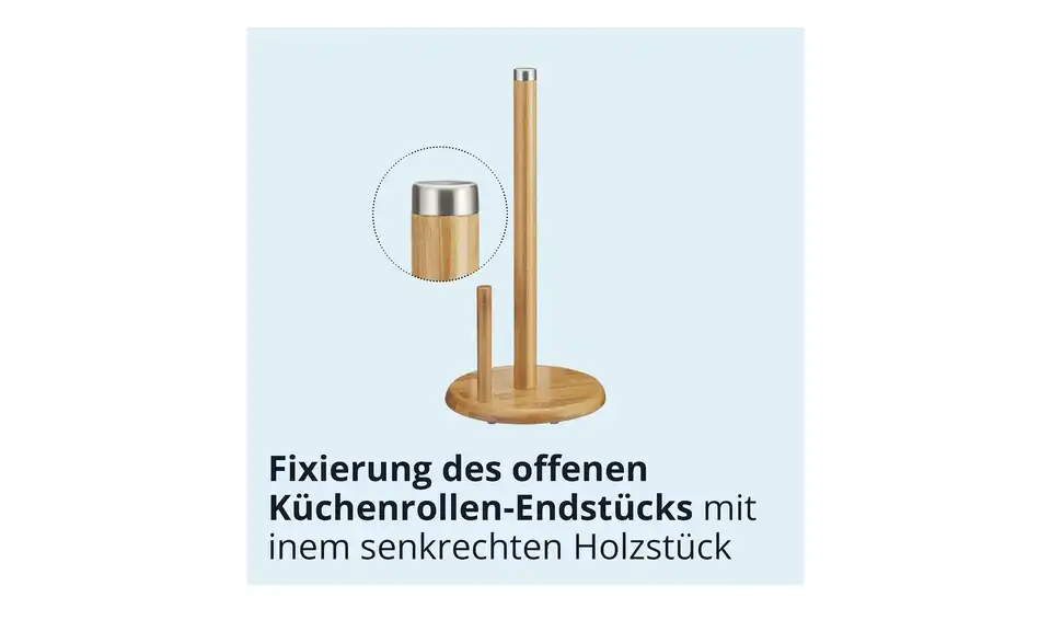 KHG Küchenrollenhalter, Bild mit Text
