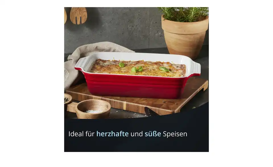 KHG Auflaufform, Bild mit Text