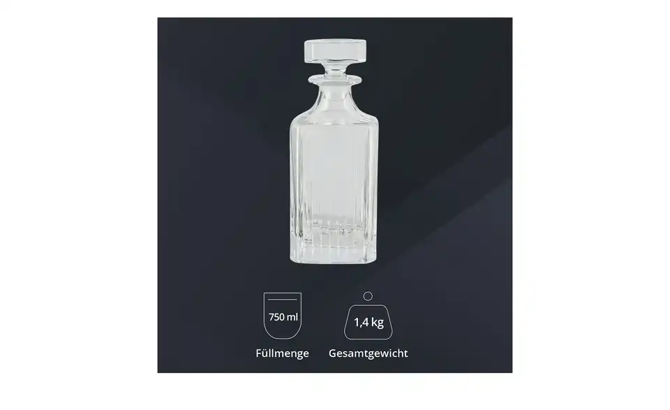 Peill+Putzler Whiskyflasche 750 ml Boston, Bild mit Text