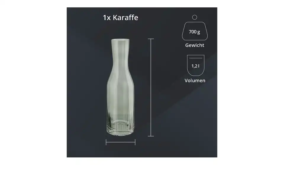 Peill+Putzler Karaffe 1,2 L Tavolo, Bild mit Text