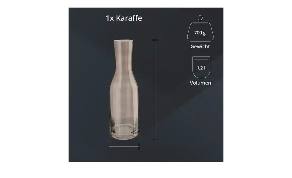 Peill+Putzler Karaffe 1,2 L Tavolo, Bild mit Text