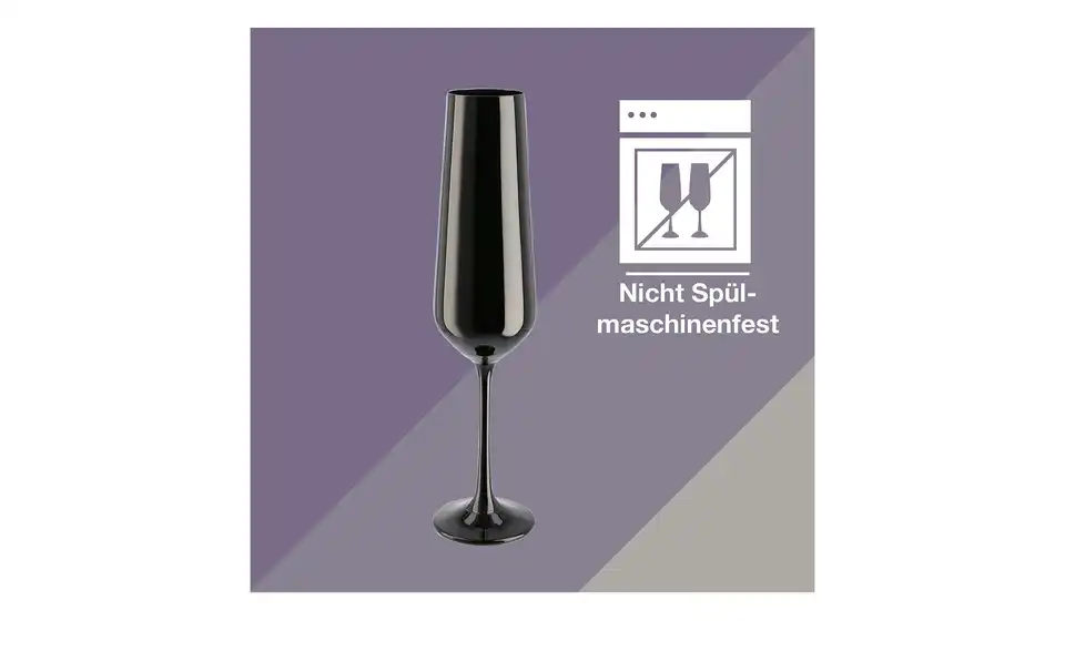 Peill+Putzler Sektkelch 200 ml, 2er Set Las Vegas 2er-Set, Bild mit Text