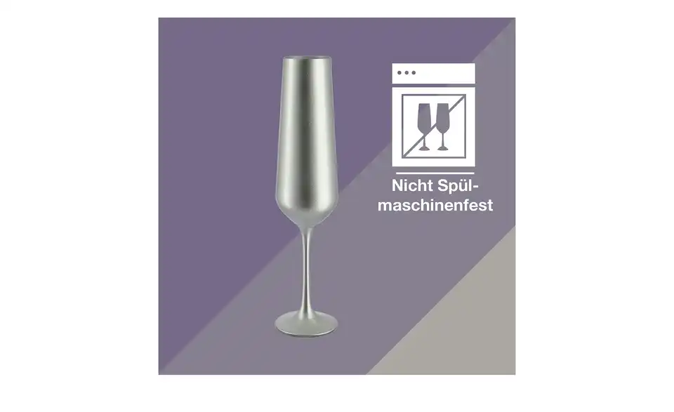 Peill+Putzler Sektkelch 200 ml, 2er Set Las Vegas 2er-Set, Bild mit Text