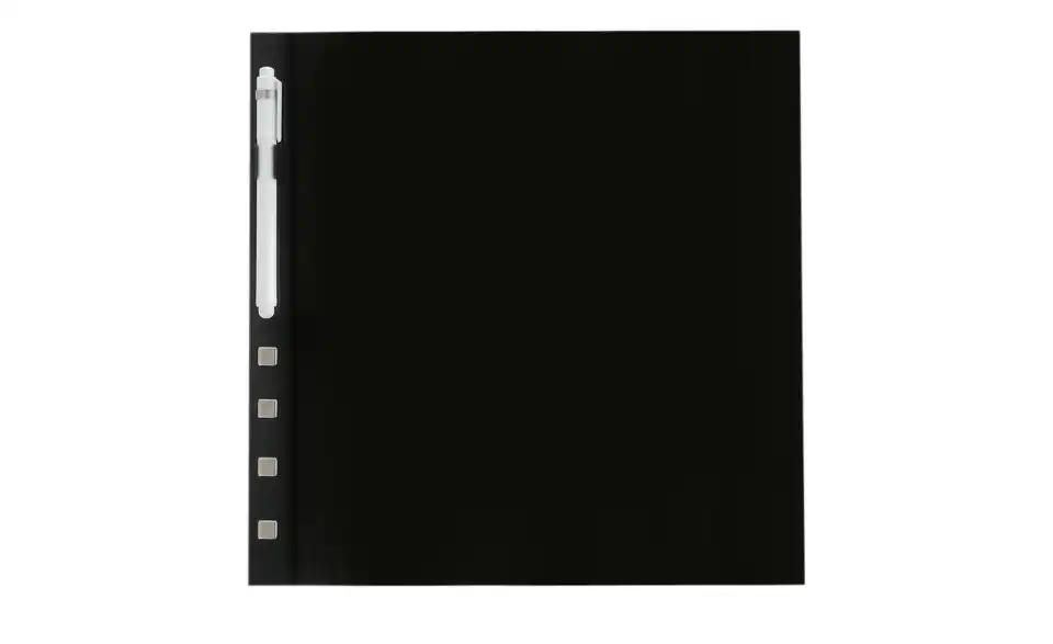 Memoboard 30x30 cm Schwarz, Frontansicht