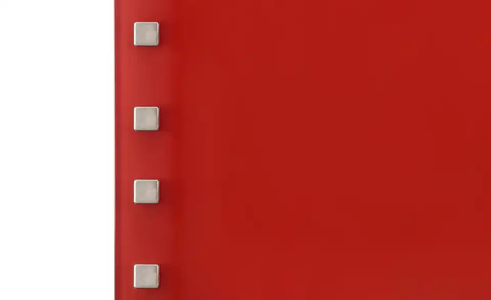Memoboard 30x30 cm Rot, Detailansicht