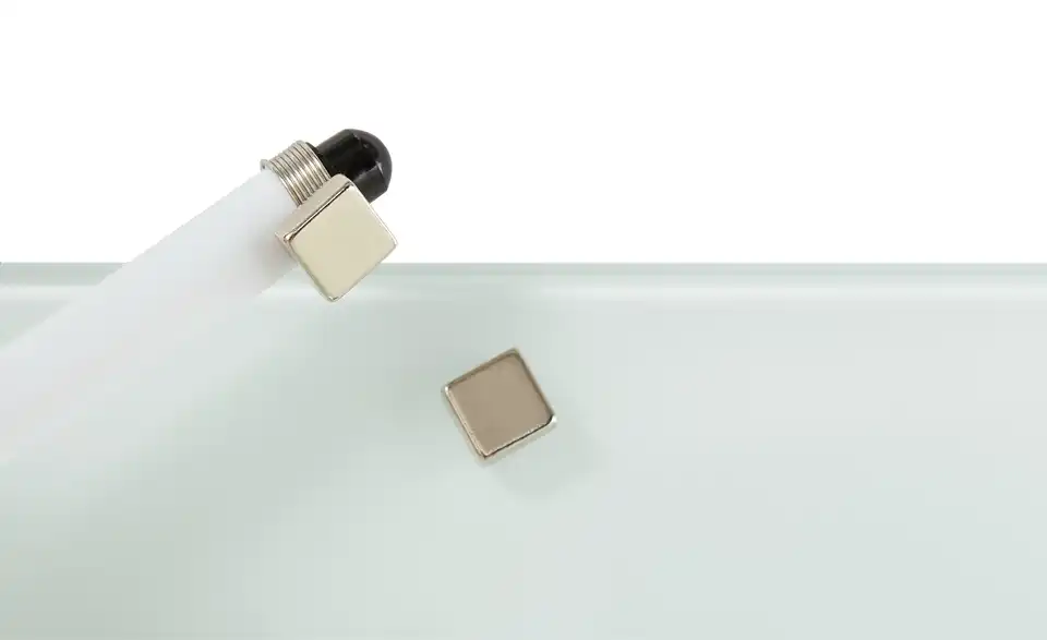 Memoboard weiß, Detailansicht