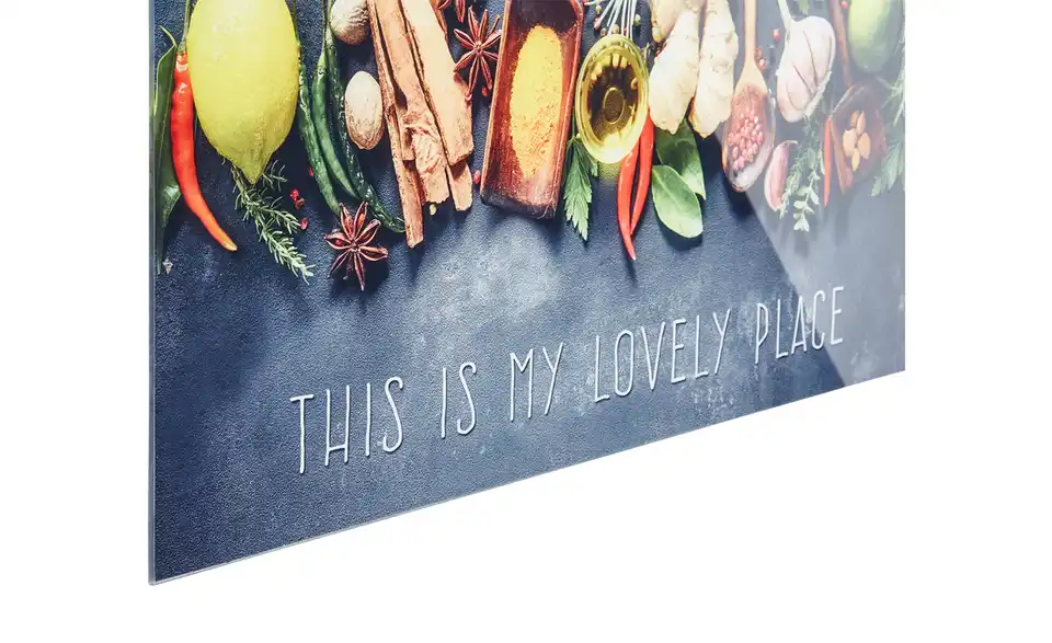 Glasbild 80x30 cm This is my lovely Place II, Perspektive
