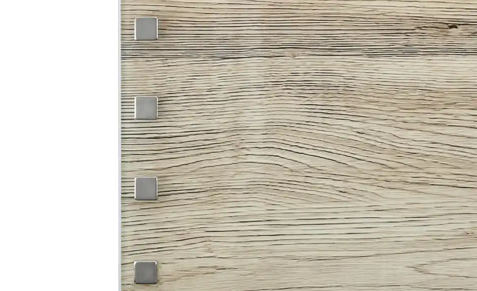 Memoboard 30x30 cm Wood (Braun), Detailansicht