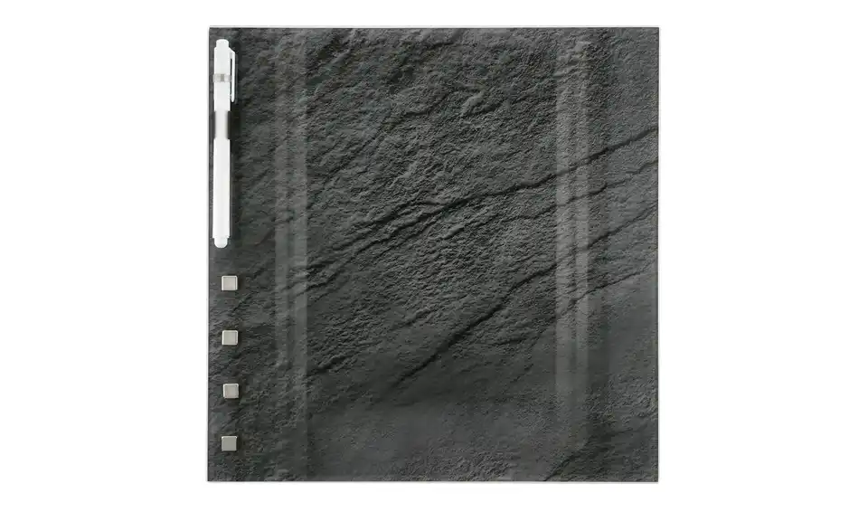 Memoboard 30x30 cm Schiefer, Frontansicht