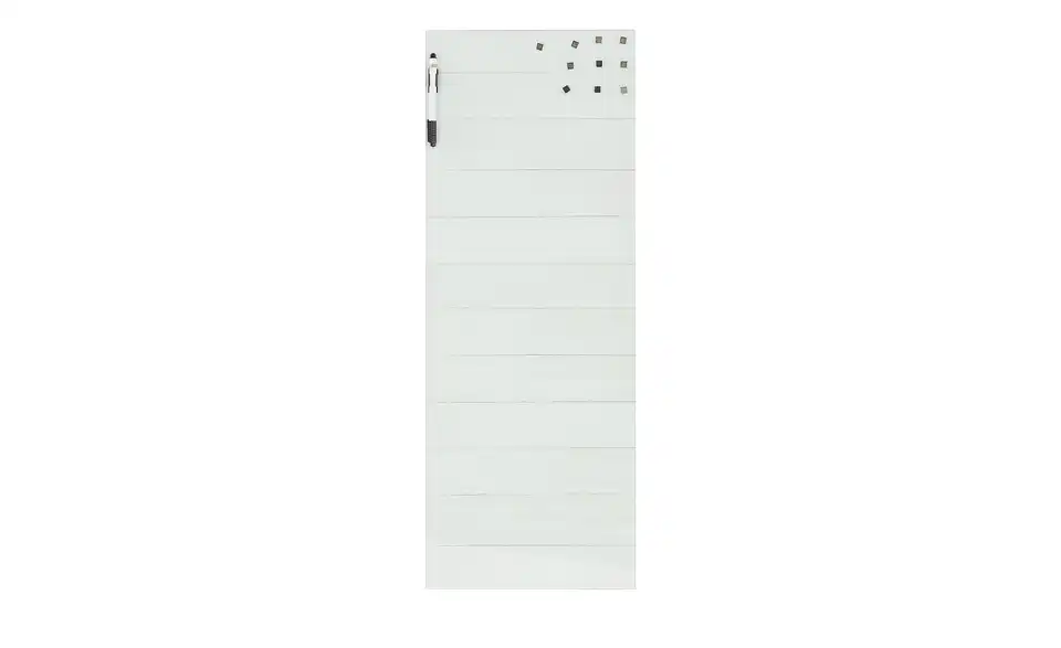 Memoboard 30x80 cm wood weiß, Frontansicht