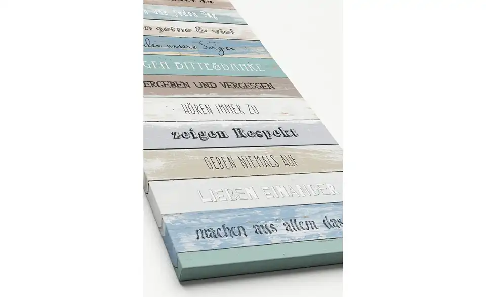 Kunstleinwand 30x80 cm "Colourful Rules I", Perspektive