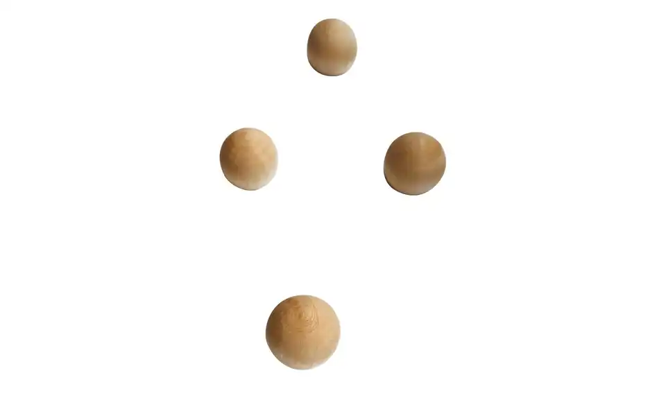 4er-Set Magnete Holz, Perspektive