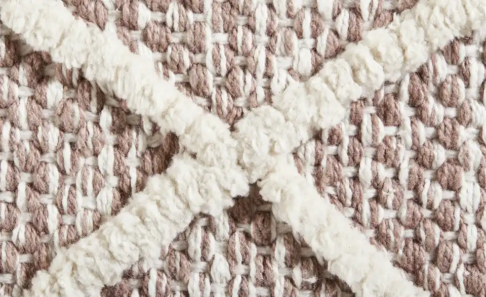Naturteppich handgewebt, Stoffstruktur