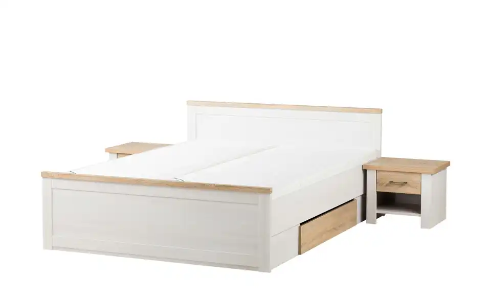 Bett mit 2 Nachtkommoden Luca, Perspektive
