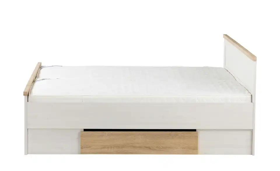 Bett mit 2 Nachtkommoden Luca, Profilansicht