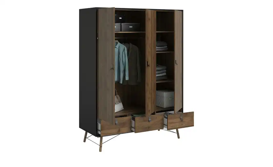 Drehtürenschrank Ry, geöffnet