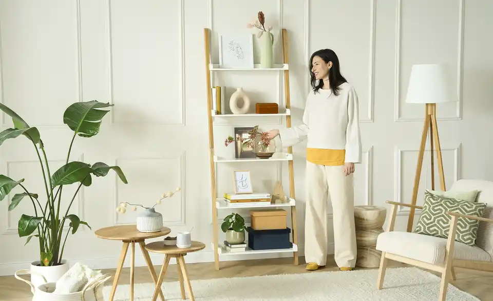 Leiterregal Brindisi, in Wohnsituation