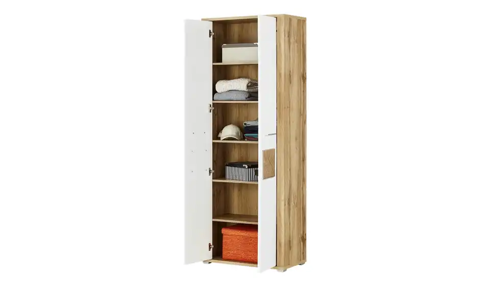 Garderobenschrank Jameln, geöffnet