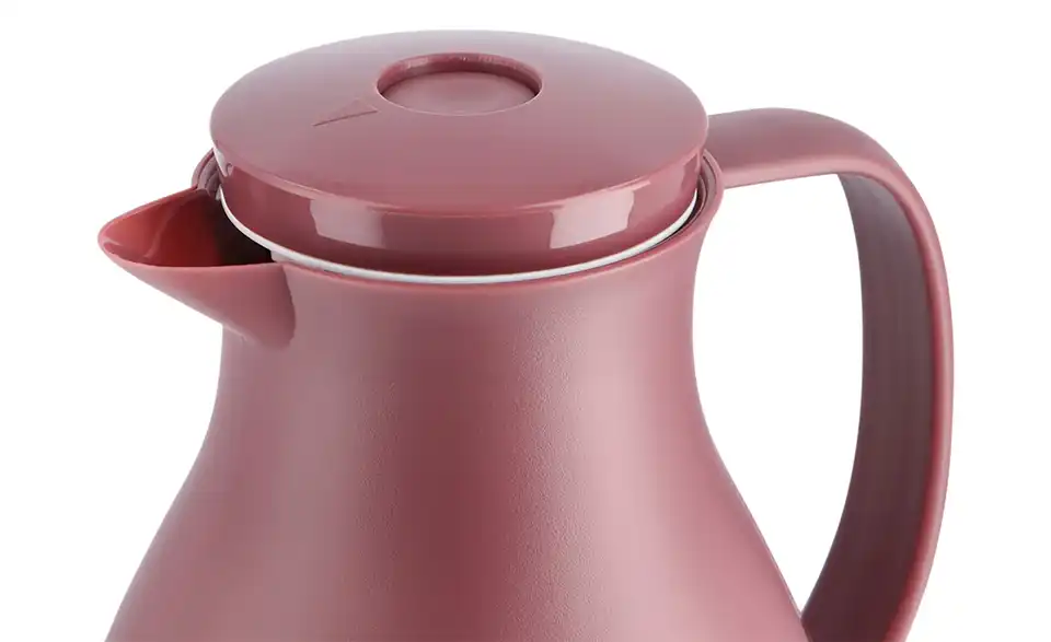 KHG Isolierkanne 1 l rot Anton, Detailansicht