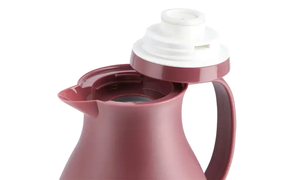 KHG Isolierkanne 1 l rot Anton, Detailansicht