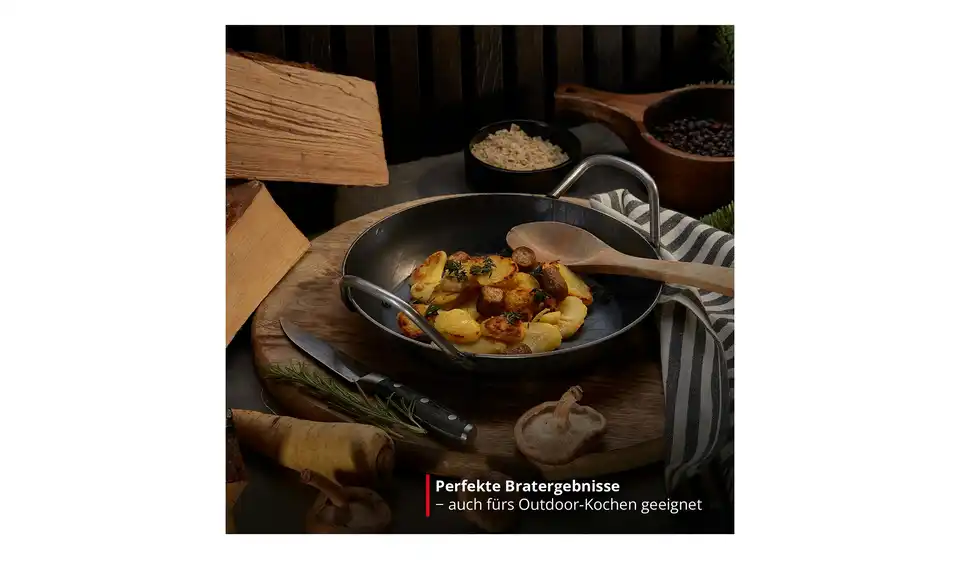 Meisterkoch Servierpfanne FERRO, Bild mit Text