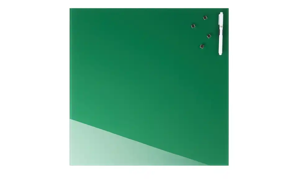 Memoboard 50x50 cm Tannengrün, Frontansicht