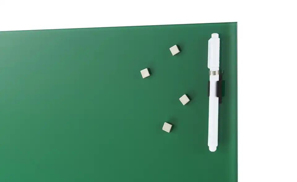 Memoboard 50x50 cm Tannengrün, Detailansicht