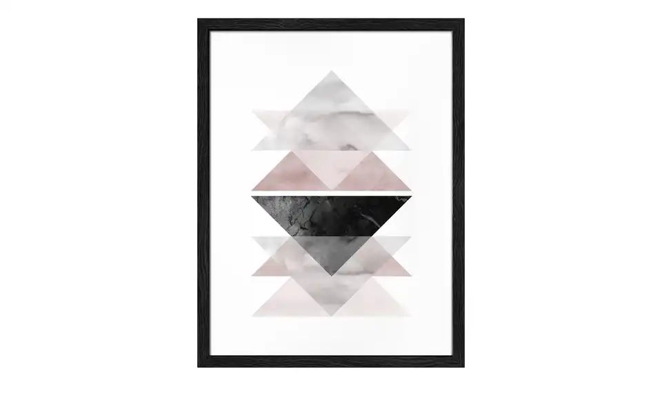 Gerahmtes Bild 33x43 cm Geometrical Forms III, Frontansicht