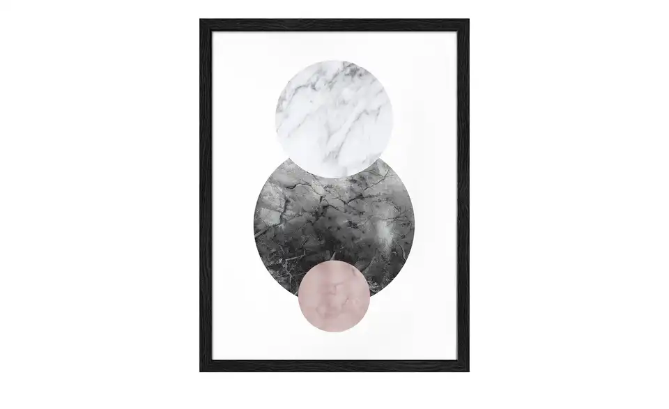 Gerahmtes Bild 33x43 cm Geometrical Forms II, Frontansicht