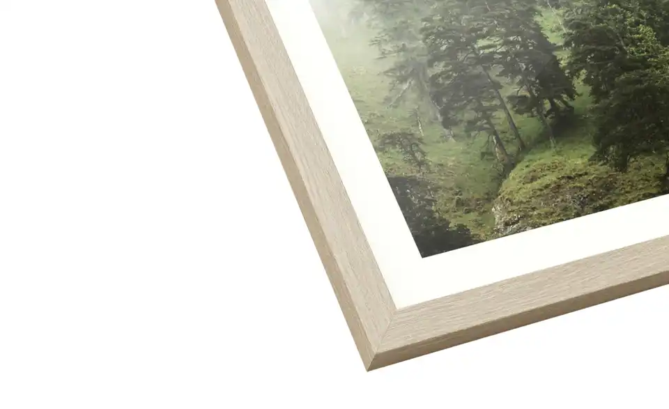 Gerahmtes Bild 30x40 cm Foggy Trees II, Perspektive