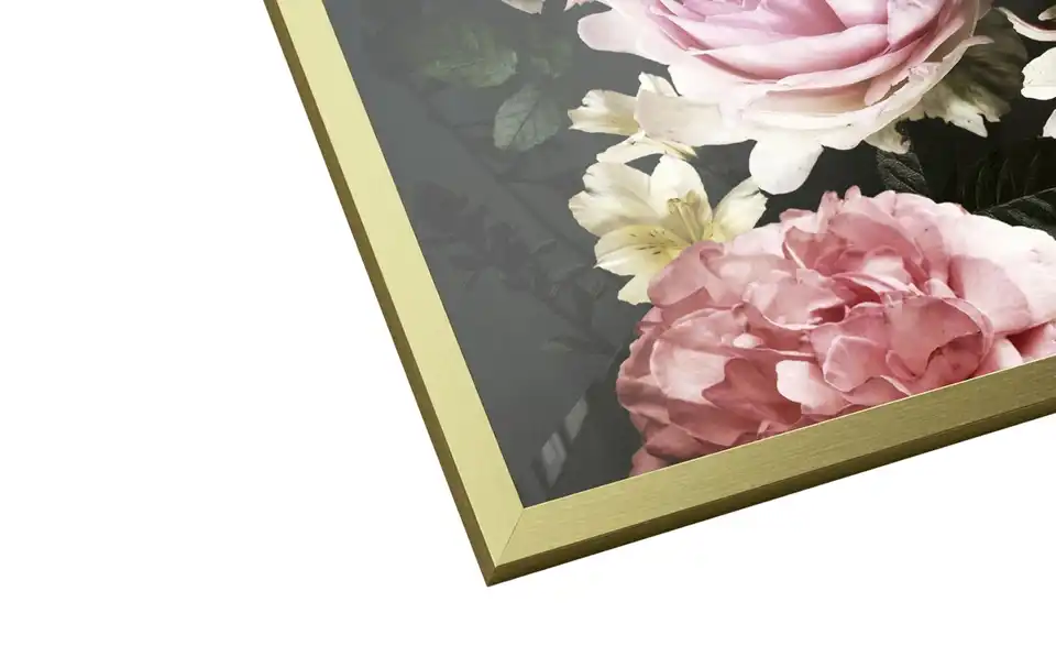 Gerahmtes Bild 53x53 cm Baroque Flowers IV, Perspektive