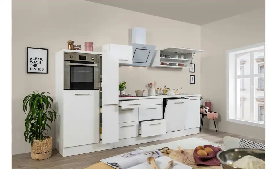 Küchenzeile, geöffnet