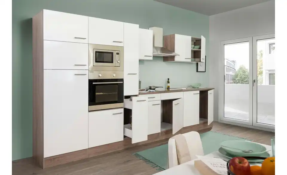 Küchenzeile, geöffnet