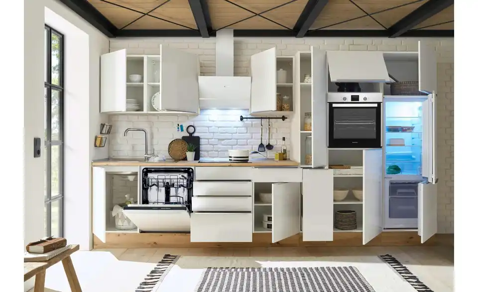 Küchenzeile, geöffnet