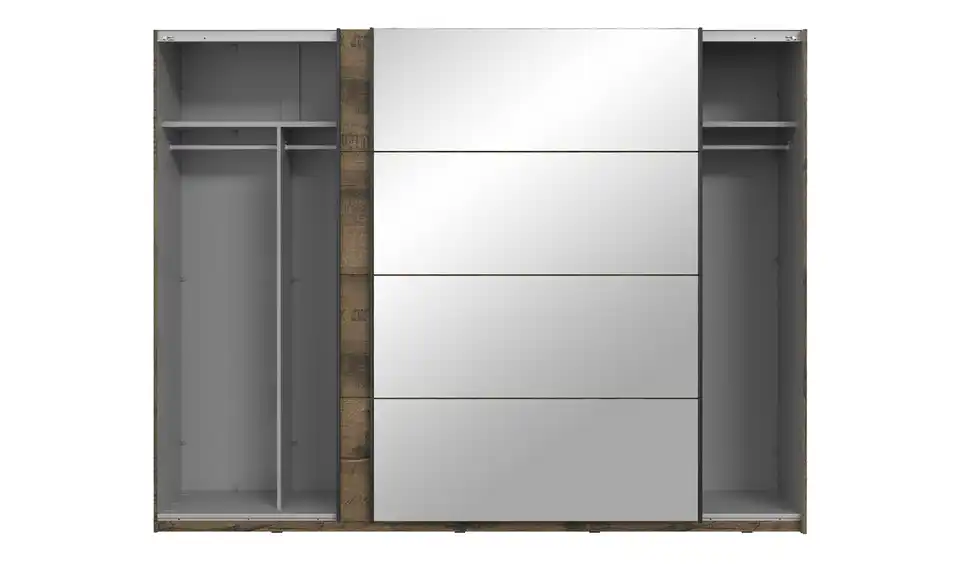 Schwebetürenschrank Jacky, geöffnet