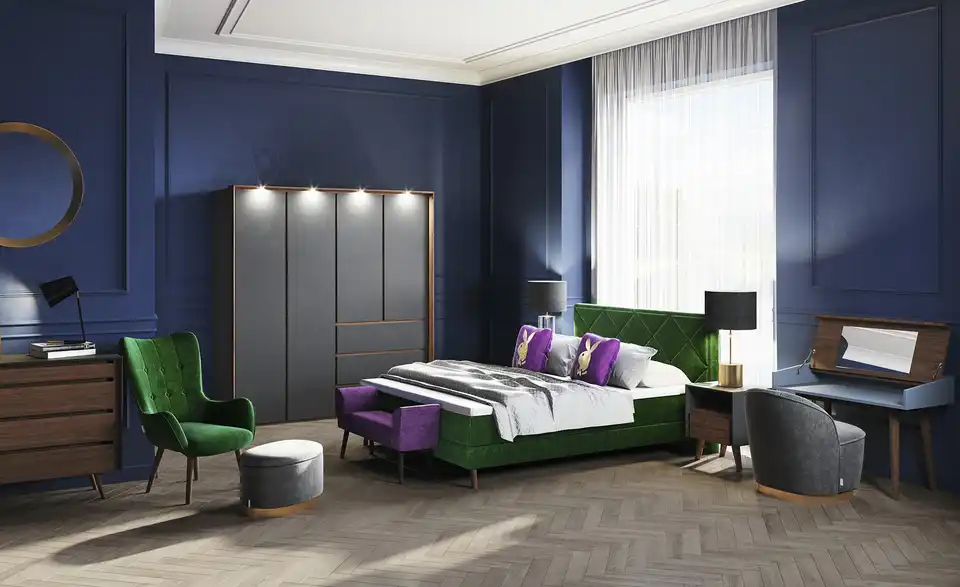 Playboy Boxspringbett Audrey, in Wohnsituation