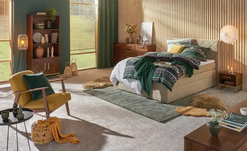 Boxspringbett Atika, in Wohnsituation
