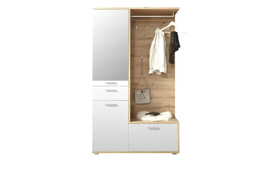 Kompaktgarderobe Erfurt, Frontansicht